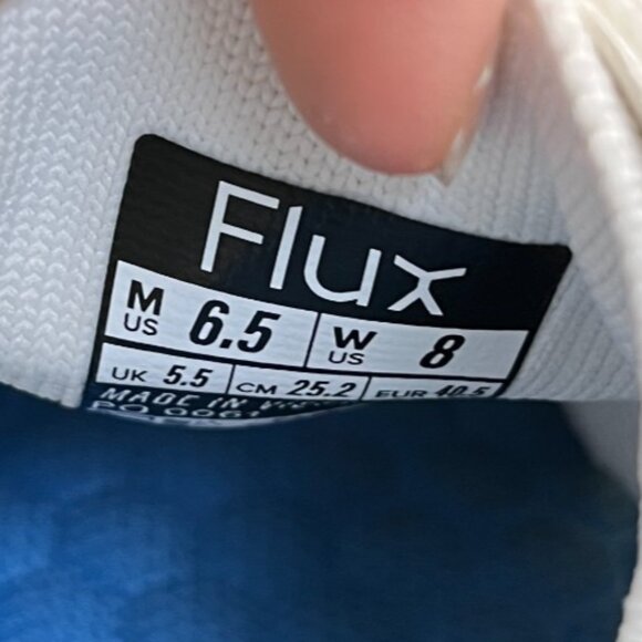 Flux Footwear Adapt Trainer White Womens Size 8 Walking Knit Shoes Sneakers - Picture 9 of 10